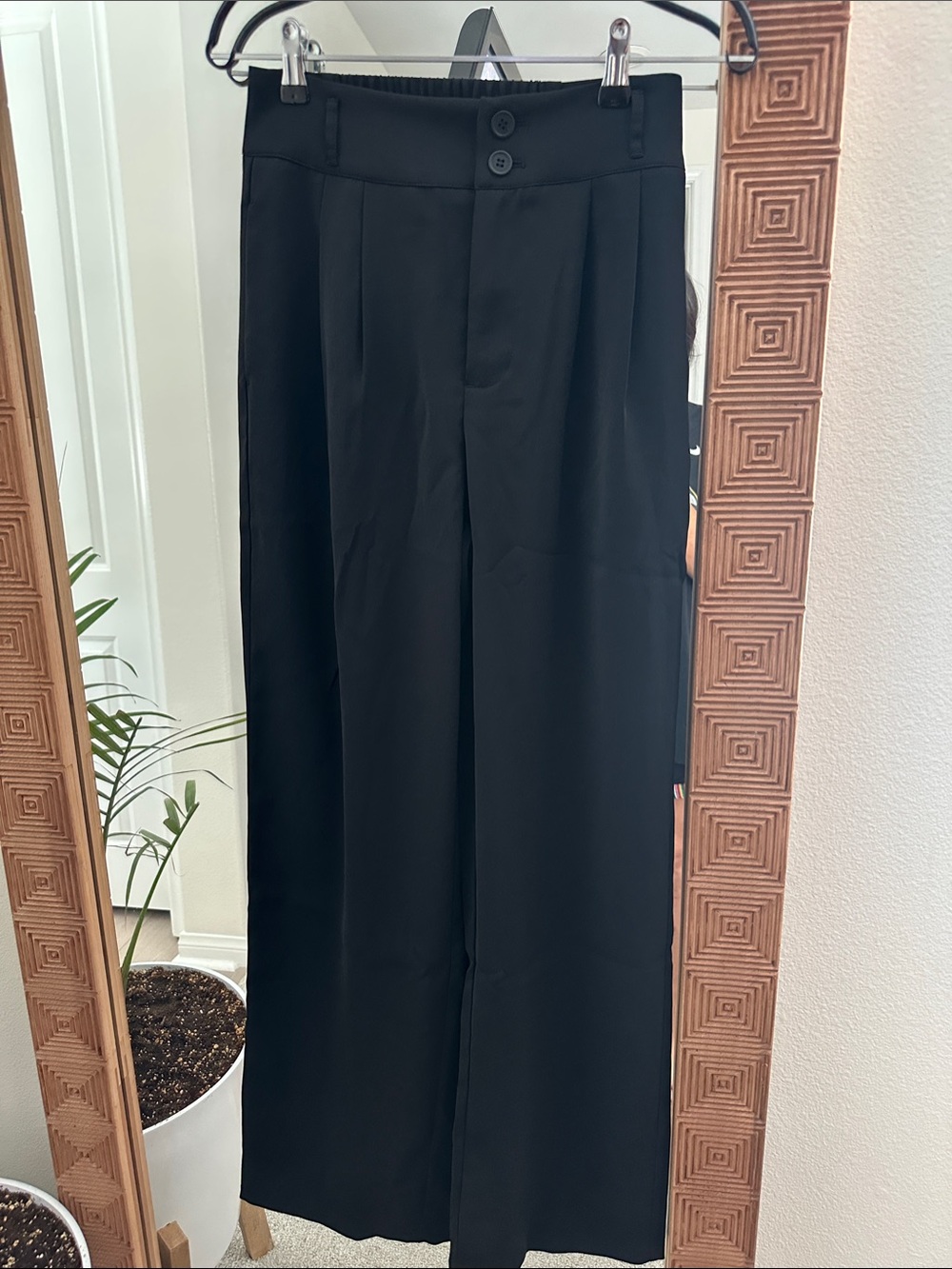 Women’s Black Wide-Leg Dress/ trouser Pants